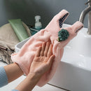 GobekUsa Kids' Cute Dress Hand Towel: Thick Coral Velvet, Soft Touch, Home & Kitchen Cleaning