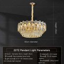 GobekUsa Crystal Light Chandelier: Luxury European Livingroom Lamp 2024 Collection