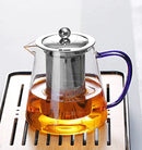 GobekUsa Glass Teapot 550ml Infuser Strainer Puer Tea Pot Gaiwan Kettle Pu Erh Set