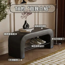 GobekUsa Leather Shoes Changing Stool: Stylish and Functional Seating for Living Room, Bedroom.