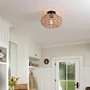 GobekUsa Hemp Rope Cage Ceiling Light Fixture for Farmhouse Decor