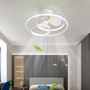 GobekUsa LED Ceiling Fan with Remote Control, Modern Silent Lighting Fixture for Bedroom and Dining Room