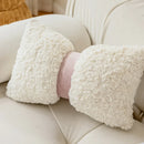 GobekUsa Brown Geometric Embroidery Plush Cushion Cover, Nordic Luxury Home Decor Pillow Case