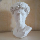 GobekUsa David Statue Head Sculpture Mini Gypsum Resin Art Craft Home Decor