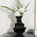 GobekUsa Abstract Pleated Gear Resin Flower Vase - Home Decoration & Arrangement