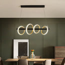 GobekUsa LED Industrial Chandelier for Dining Living Room Bar - Modern Nordic Style