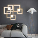 GobekUsa Dimmable Square LED Wall Sconce: Modern Black White Metal Indoor Lighting