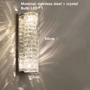 GobekUsa Contemporary Crystal Wall Sconce for Bedside, Bathroom, Corridor, Aisle, TV Background Lighting