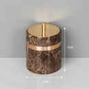 GobekUsa Emperador Dark Marble Bathroom Set: Toothbrush Holder, Soap Dispenser, Luxury Accessories