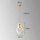 Modern Alloy LED Bedside Pendant Light