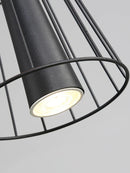 GobekUsa Iron Mesh Gravity Suspension Lamp in Black - Industrial Pendant for Home Décor