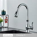 GobekUsa Black Kitchen Faucet: Single Handle Hot & Cold Mixer with 360 Rotation