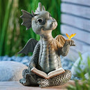 GobekUsa Dino Garden Sculpture - Fun Dinosaur Decor for Yard, Wall & Windows