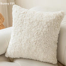 GobekUsa Brown Geometric Embroidery Plush Cushion Cover, Nordic Luxury Home Decor Pillow Case