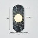 GobekUsa Glass Globe LED Wall Lamp: Modern Nordic Stone Bathroom Mirror Light