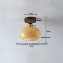 GobekUsa LED Ceiling Lamp Japanese Style Glass Modern Living Room Lighting