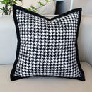 GobekUsa Houndstooth Jacquard Pillowcase 45X45CM – Nordic Simple Decorative Throw Pillow Cover