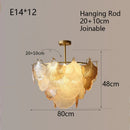GobekUsa Glass Shell Ceiling Pendant Light Luxury Bedroom Decor Hanglamp