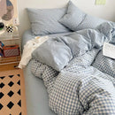 GobekUsa Japanese Style Cotton Printed 4Pcs Bedding Set with Double-Sided Design