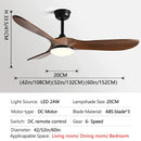 GobekUsa 60Inch Ceiling Fan with Remote Control, LED Light - 3 Blade DC 30W Copper Motor