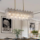GobekUsa Crystal Chandelier: Modern LED Pendant Light for Home Decor