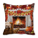 GobekUsa Christmas Short Plush Pillowcase 45x45cm Home Decor