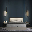 GobekUsa Black Pendant Lamps: Modern Bedroom Lighting with Long Cable
