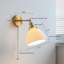 GobekUsa Ceramic LED Wall Sconce Lamp for Bathroom Bedroom Living Room Mirror Lighting