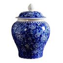 GobekUsa Blue White Porcelain Tea Pot Canister for Sealed Storage Organization