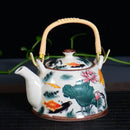 GobekUsa Blue and White Porcelain Tea Pot Clay Yixing Coffee Teapot Gaiwan Samovar