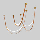 GobekUsa Designer LED Tube Suspension Chandelier for Living Room and Bar