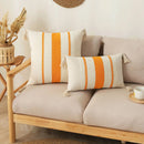 GobekUsa Boho Tassel Cushion Cover: Geometric Woven Crochet Pillowcase