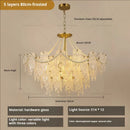 GobekUsa Crystal Chandelier Light: French Modern Luxury for Living Room, Dining Room, Bedroom