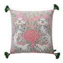 GobekUsa Luxe Cheetah Halo Pillowcase: Decorative Tassel Cushion Cover GG Style