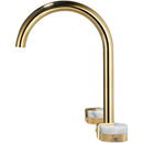 GobekUsa Gold Brass and Marble Widespread Bathroom Faucet 8' Basin Mixer