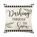 GobekUsa Christmas Snow Elk Pillow Cover for Festive Home Decor