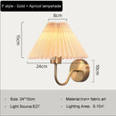 GobekUsa Cloth Lampshade LED Wall Lamp for Bedroom & Living Room Decor