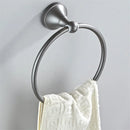 GobekUsa Gray Bathroom Accessories Set: Towel Rack, Toilet Brush Holder, Shelf, Soap Dish