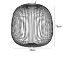 Spokes Birdcage Pendant Light in Polished Chrome
