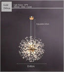 GobekUsa Dandelion Chandelier LED Sparkle Ball Crystal Lighting for Restaurant & Living Room
