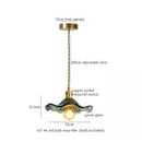 GobekUsa Cream Glass LED Pendant Lamp - Nordic Minimalist Brass Hanging Light