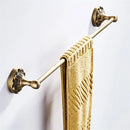 GobekUsa Brass Bathroom Hardware Set: Shelf, Toilet Brush Holder, Paper & Towel Holder