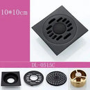 GobekUsa Brass Square Shower Room Floor Drain with Hair Strainer - 10*10cm