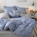 GobekUsa Cotton Printed Bedding Set: Thick & Cozy Single Bedclothes for Adults & Kids