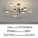 GobekUsa LED Chandelier: Modern Smart Remote Ceiling Light for Living Room Bedroom Dining Kitchen