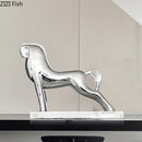 GobekUsa Horse Resin Sculpture Modern Desk Decoration Ornaments Room Decor Aesthetics