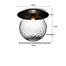 GobekUsa Iron Glass LED Ceiling Lamp Ball Shape Modern Living Room Light Fixtures