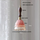 GobekUsa Amber Copper LED Pendant Light Glass Hang Lamp for Reading Aisle Café Home