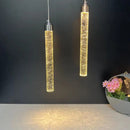 GobekUsa Crystal LED Pendant Light for Dining, Living, Bedroom