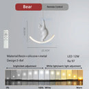GobekUsa Kids Unicorn Pendant Lamps White Bear Pink Elephant Chandeliers